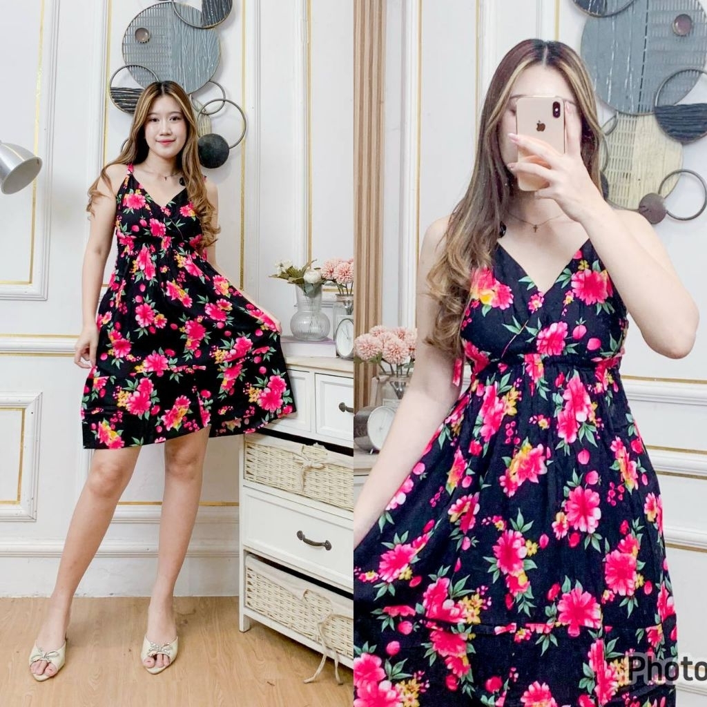 daster bali pendek tali pundak clarisha