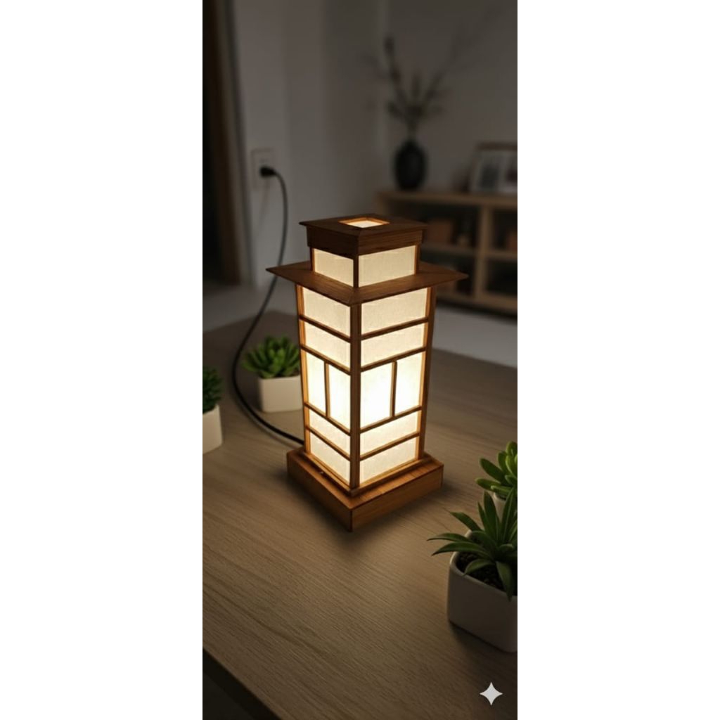 Lampu hias/ tidur/bambu