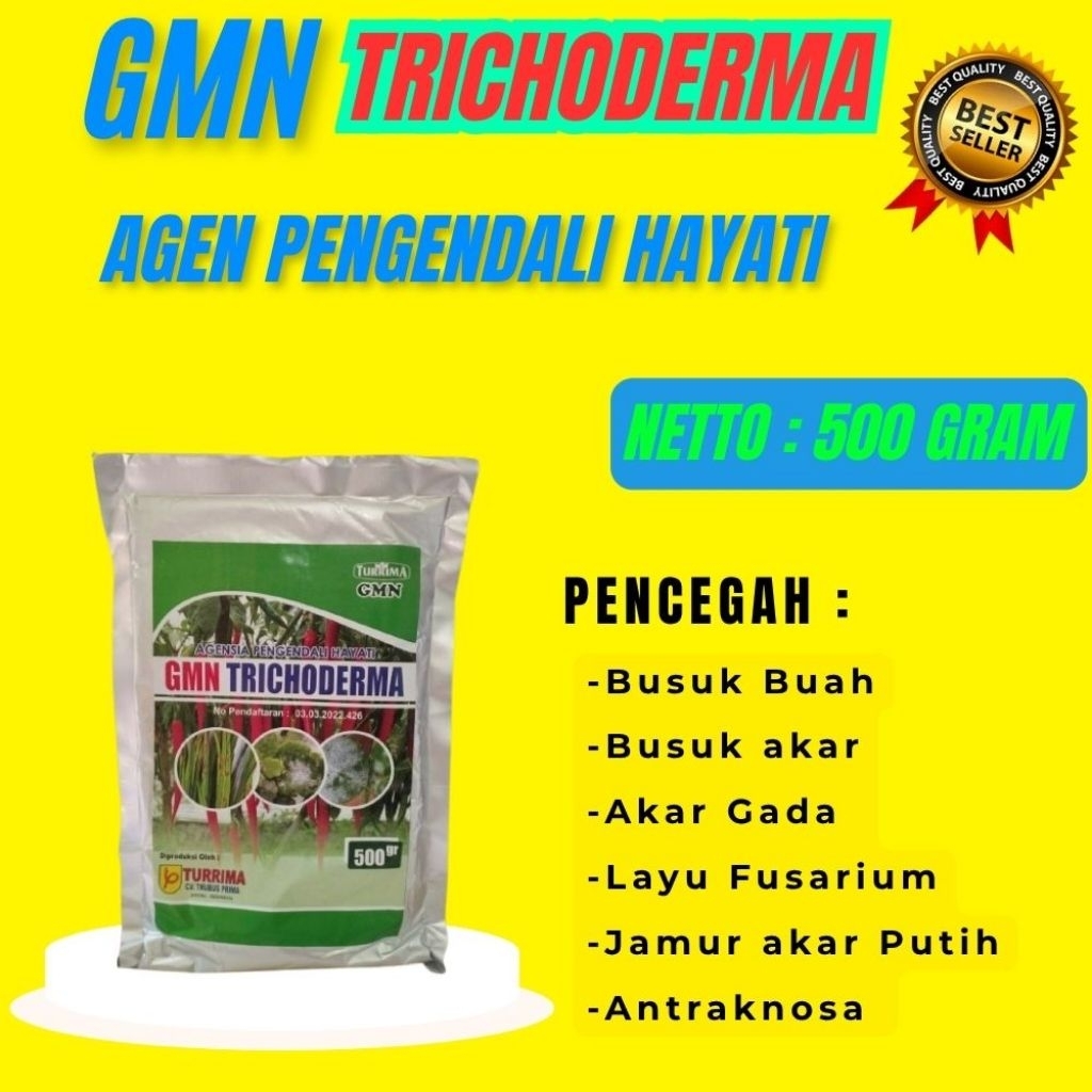 TERLARIS  Tricoderma Kocor, Tricoderma Murni Isi 500gram