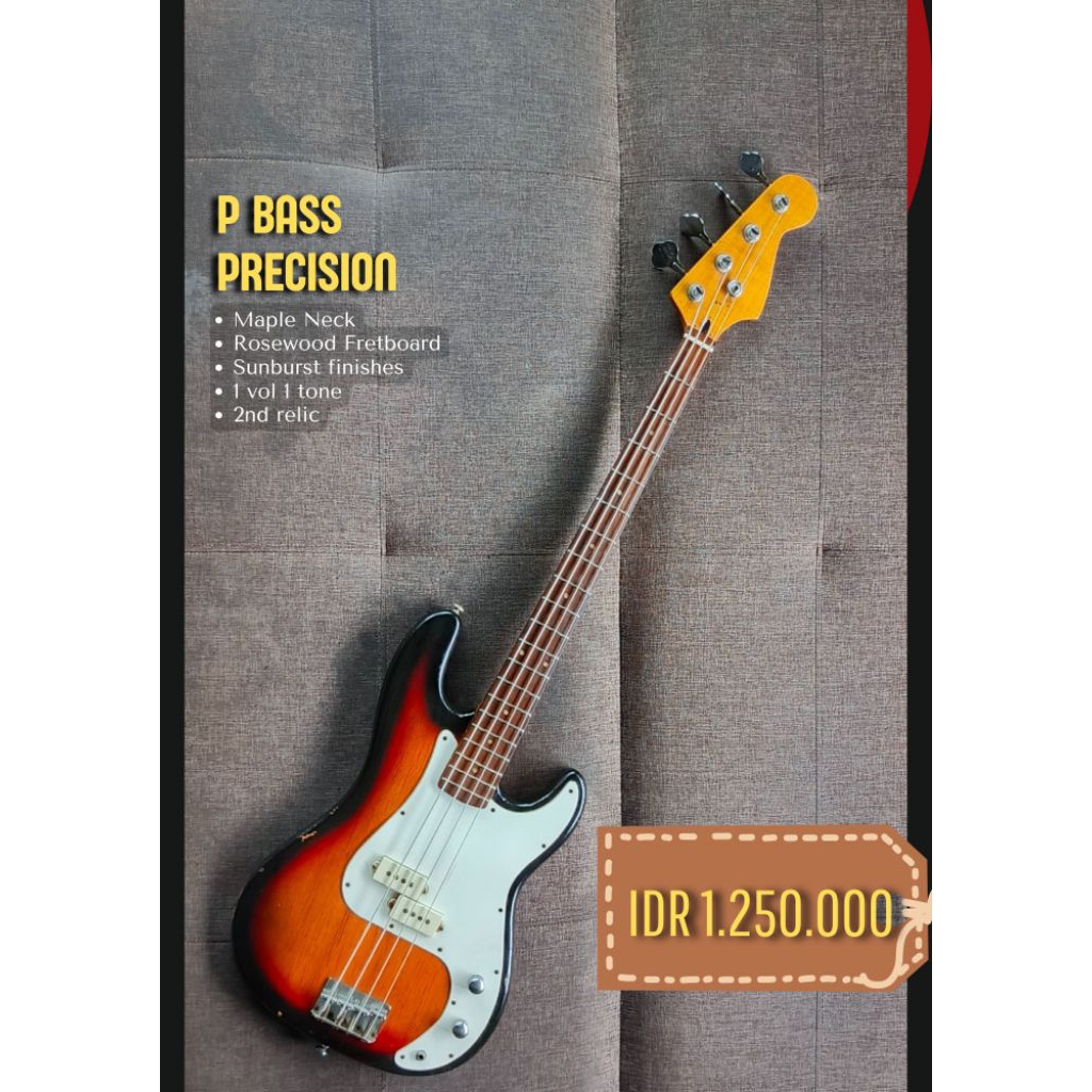 p bass precision precission plus admin 7.5%