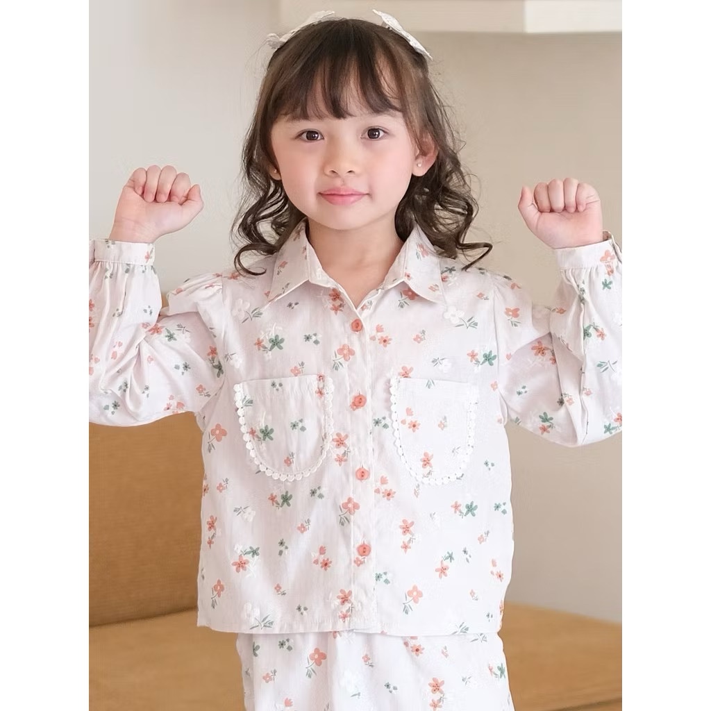 Exit Kids - 309.51443.51 | Blouse Kemeja Anak Wanita - Atasan Lengan Panjang