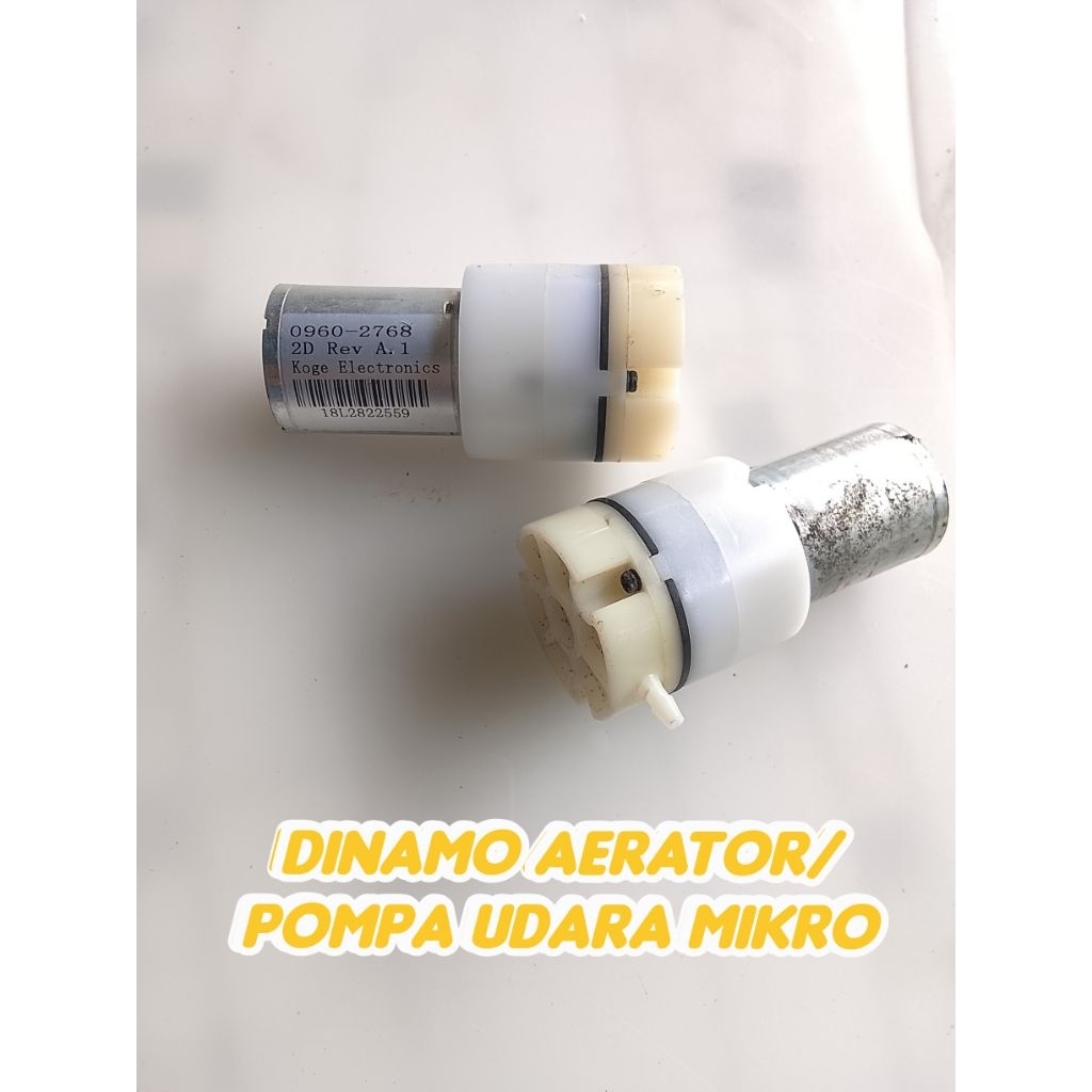Dinamo Aerator /pompa udara mikro (Micro Air Pump)