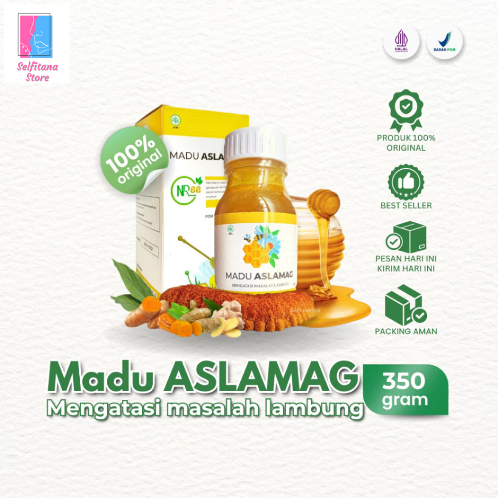 Madu Aslamag 350gr Bantu Menenangkan Lambung & Pencernaan Sehat