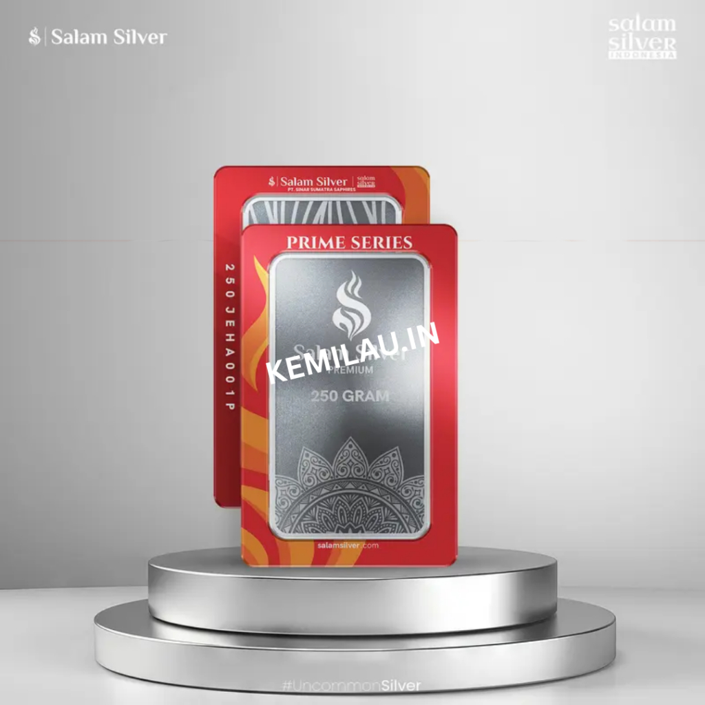 Perak Murni Salam Silver Prime Series Fine Silver 999 Perak Batangan Sertifikat