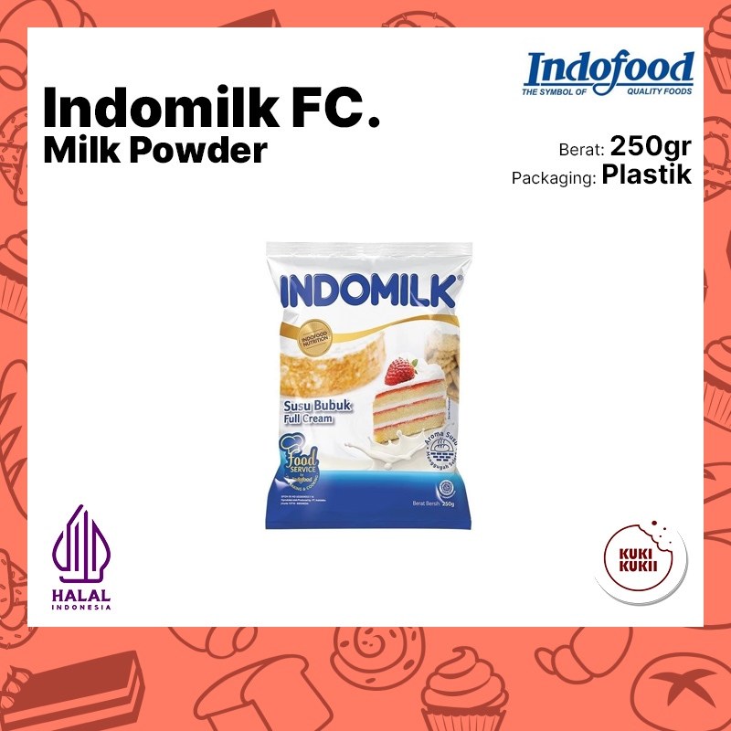 Susu Full Cream INDOMILK 250gr | Susu Bubuk Indomilk 250 gram