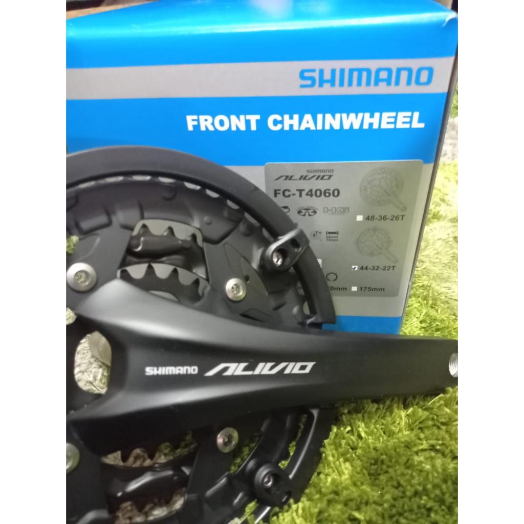 CRANK HT2 SHIMANO ALIVIO T4060 44-32-22T TRIPLE SPEED TANPA BB