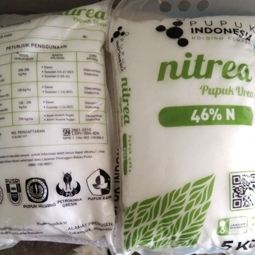 nitrea pupuk urea 46% N penyubur daun lebih hijo bagus tanaman 1 kg ( original)