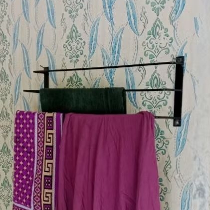 rak gantungan handuk mukena sajadah dari besi