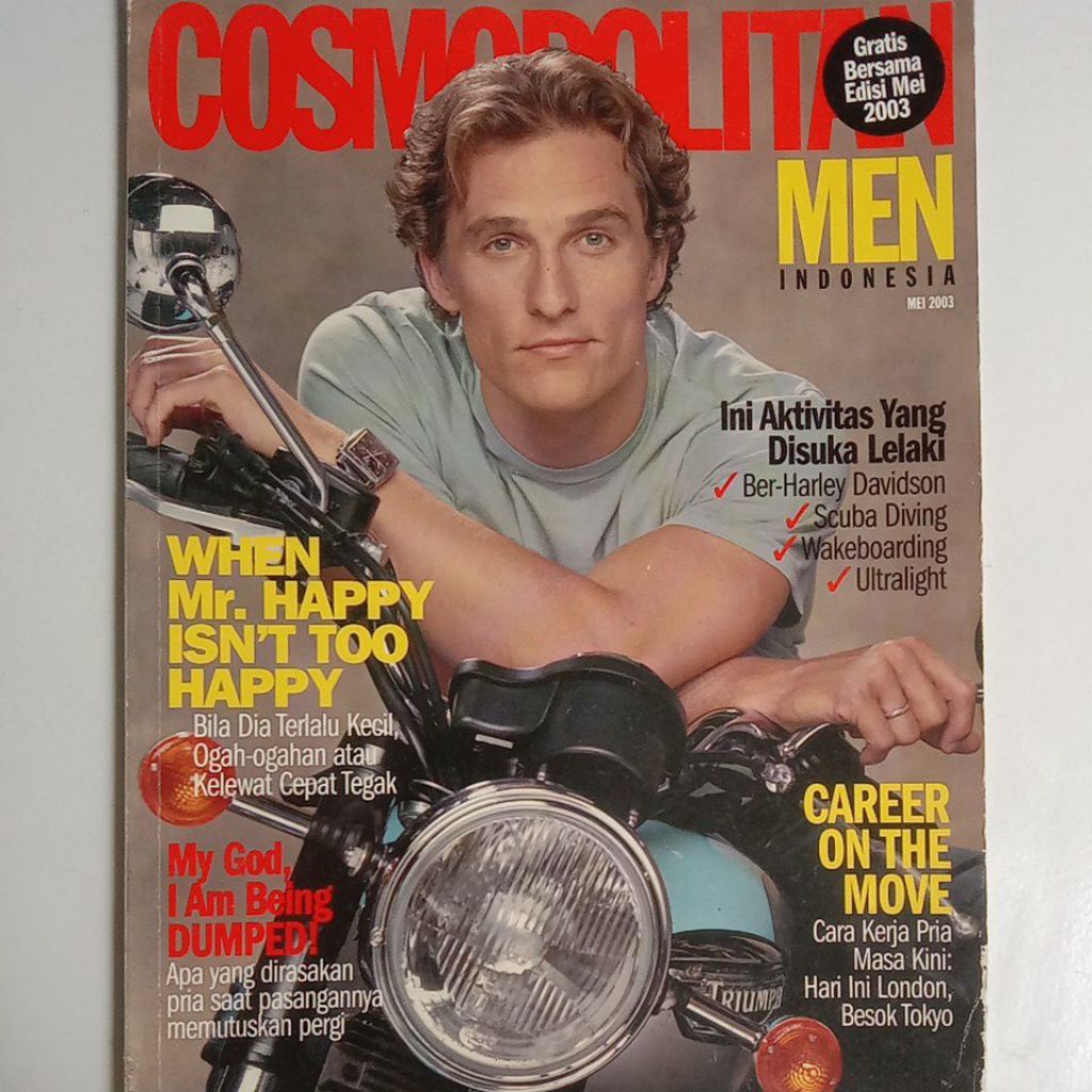 Majalah Cosmopolitan Men Tahun 2003 Cover Matthew