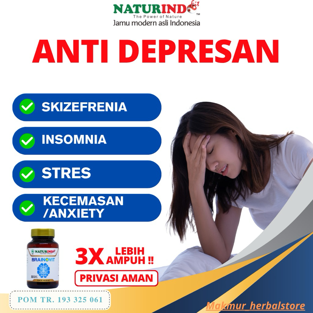 Obat Anti Depresan Kecemasan Anxiety Stres Skizofrenia Gangguan tidur
