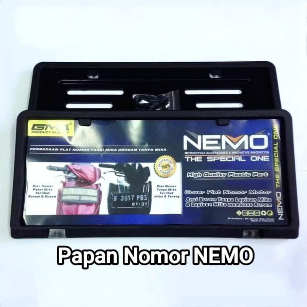 PLAT NOMOR NEMO/PLAT NOMOR SEPEDA MOTOR(DEPAN&BELAKANG).
