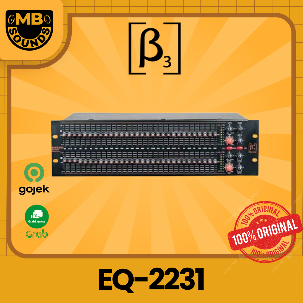 BETA3 / B3 BETA 3 THREE EQ2231 / EQ 2231 / EQ-2231 EQUALIZER ORIGINAL