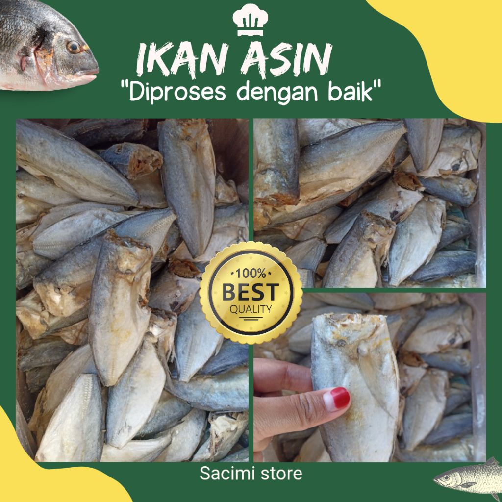 Ikan asin peda buntung jorojos/ikan asin peda buntung murah 1kg 500gr