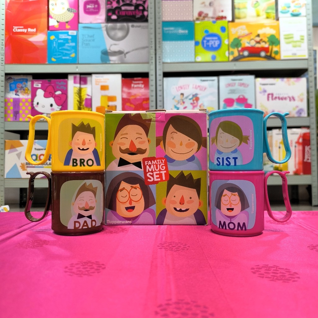 Tupperware Family Mug Set | Cangkir Keluarga