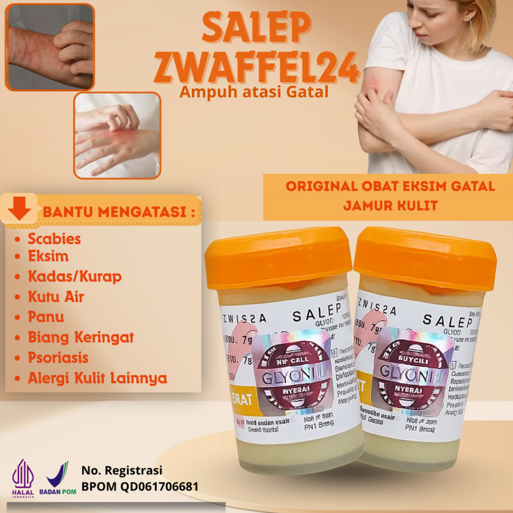 Salep Zwafel 24 Itchy 234 Original Obat Eksim Gatal Jamur Kulit