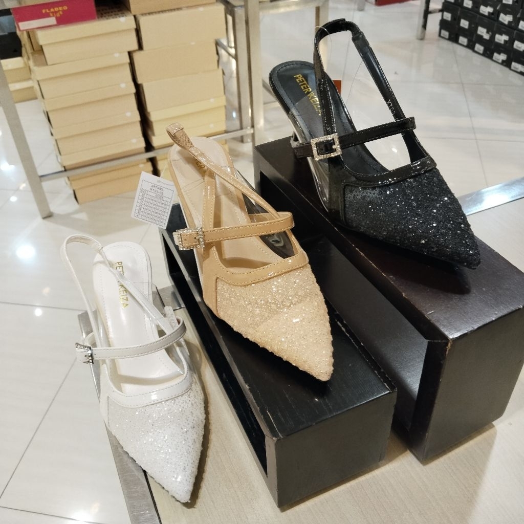 PETER KEIZA‼️ sandal tali selop pesta wanita heels 7cm
