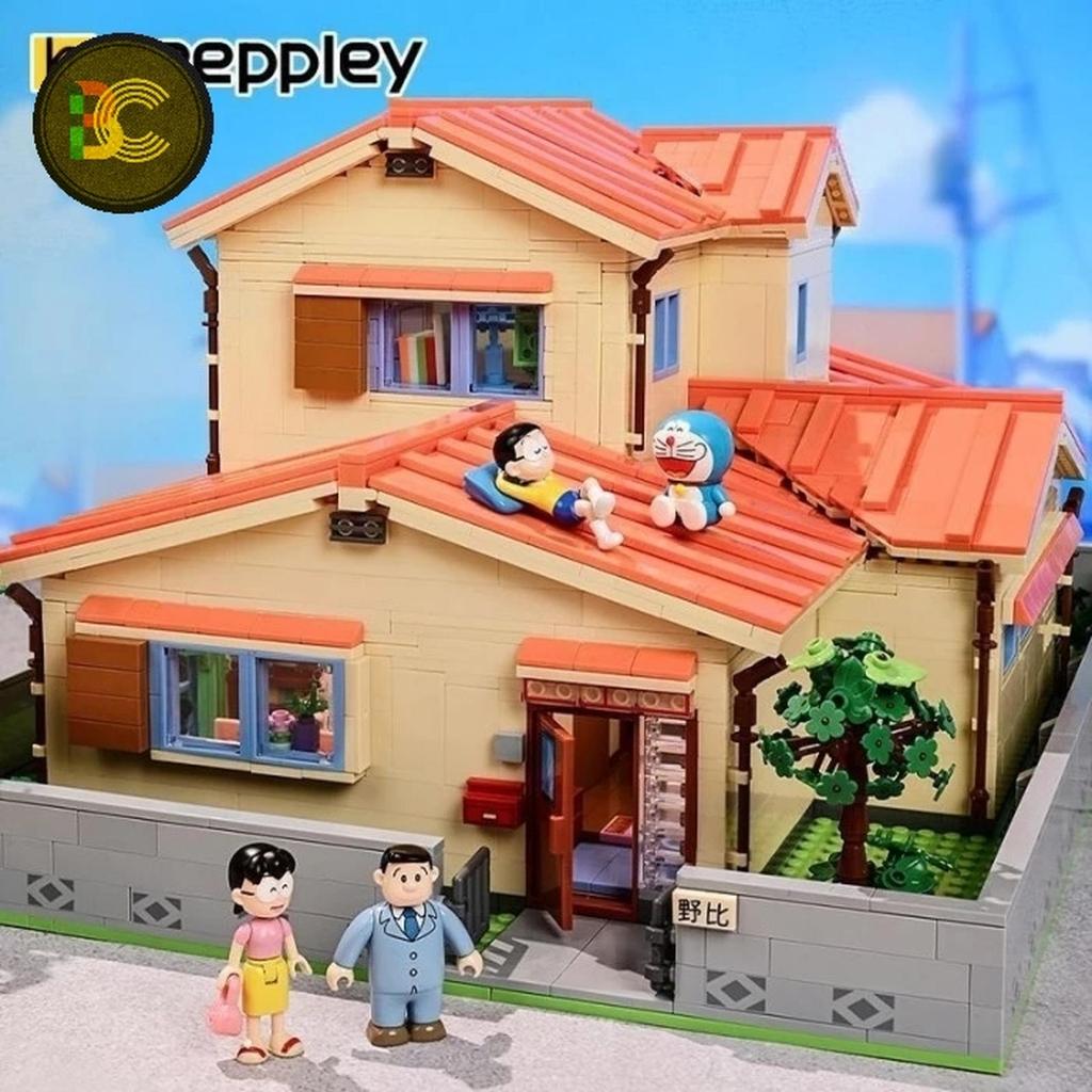 Keeppley Brick K20422 Doraemon Licensed Nobita's Family House building Blok set Rumah nobita