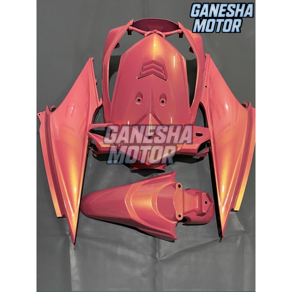 Full Set body Halus Beat Karbu Pink Lembayung gold / body motor beat karbu tahun 2008-2012
