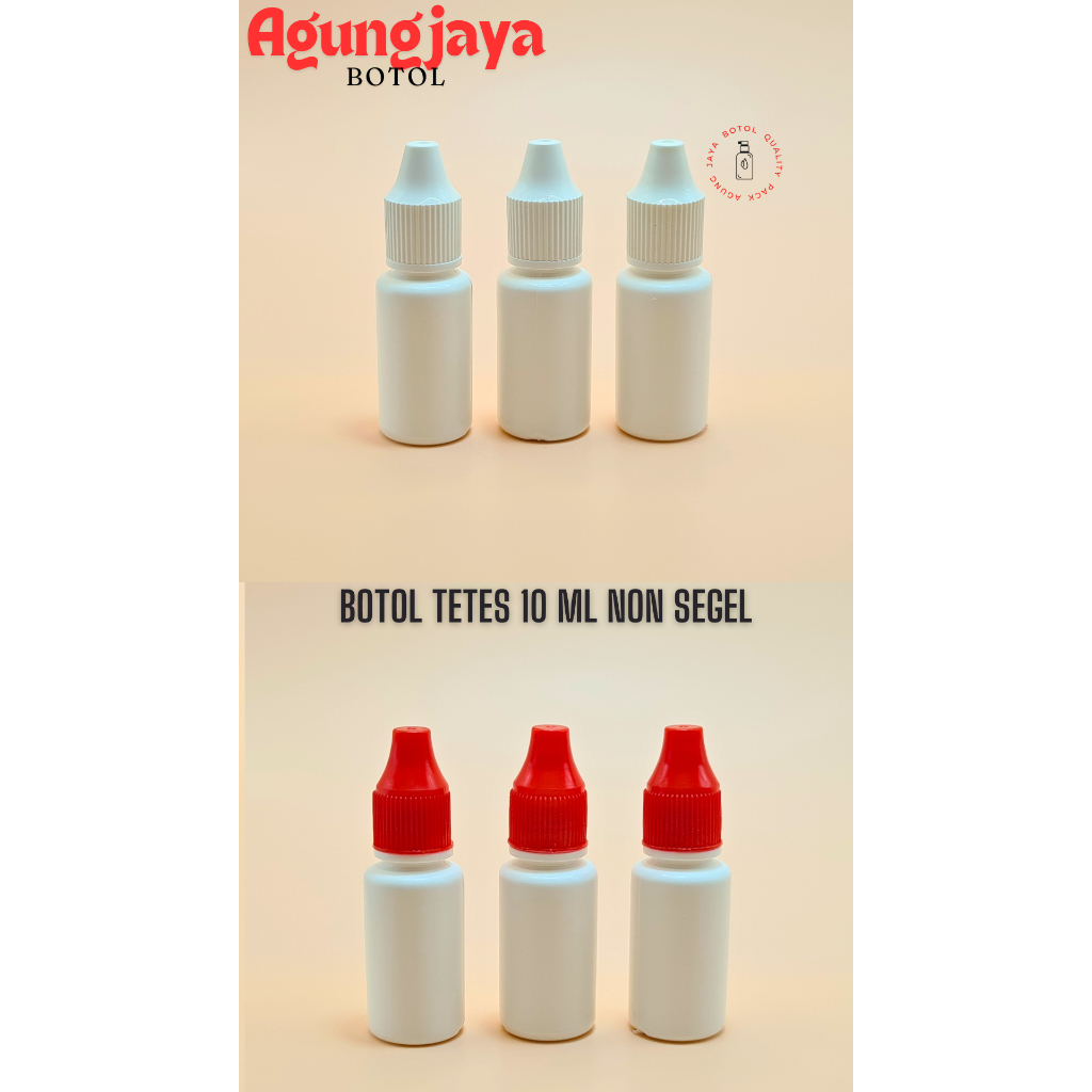 Botol Tetes Mata 10 Ml Putih Tidak Segel / Botol Plastik / Botol / Botol Kecil / Botol Tetes / Botol