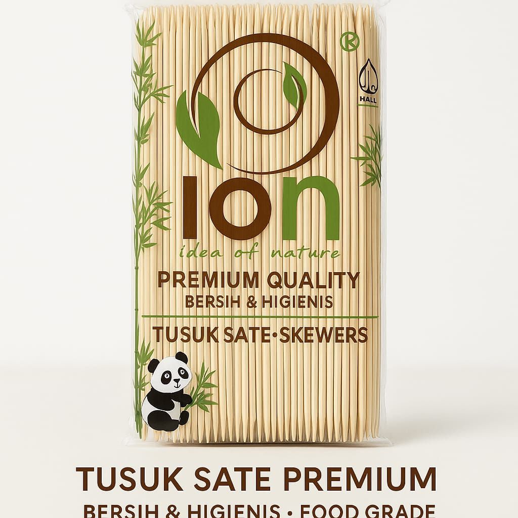 Tusuk Sate Ion Premium Quality – Tusuk Sate Bambu Halal Bersih & Higienis