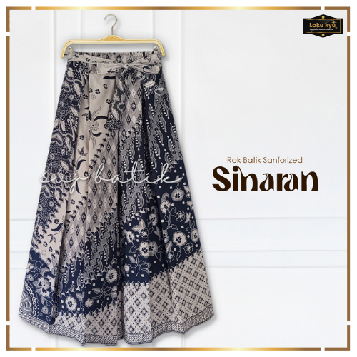 Rok batik wanita terbaru 2026 bawahan batik kondangan kerja kantor katun model payung klok A ori sol