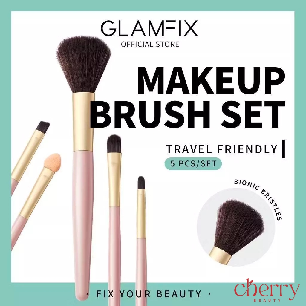CHERRY BEAUTY | GLAMFIX Excellent Brush Set Make Up 5 Pcs