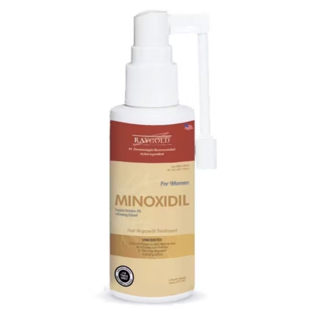 MINOXIDIL 5% Penumbuh Rambut & Brewok With Ginseng Extrac For Men Made In USA - RAYGOLD - MINOX MINO
