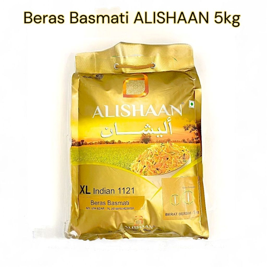 beras basmati ALISHAAN 5KG PREMIUM beras mati
