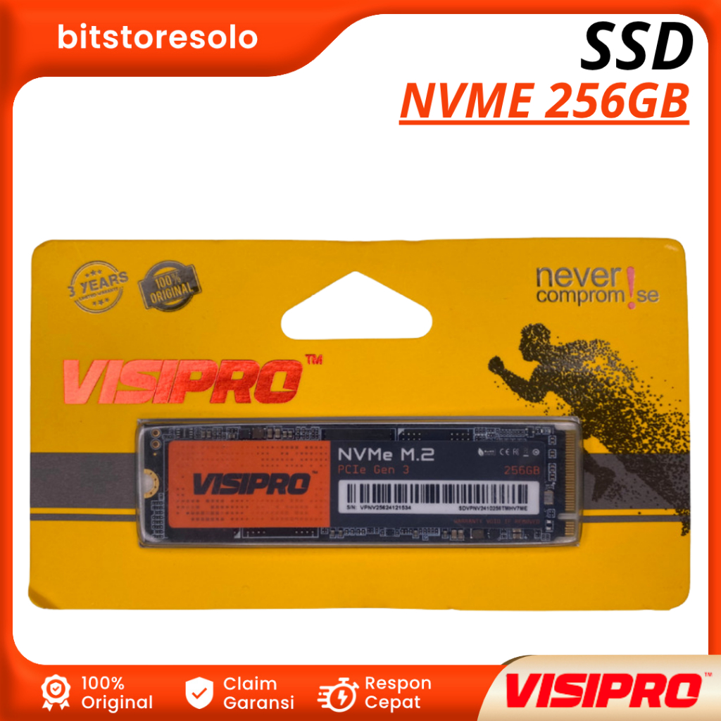 SSD NVME Visipro 256GB 4D NVME 256GB