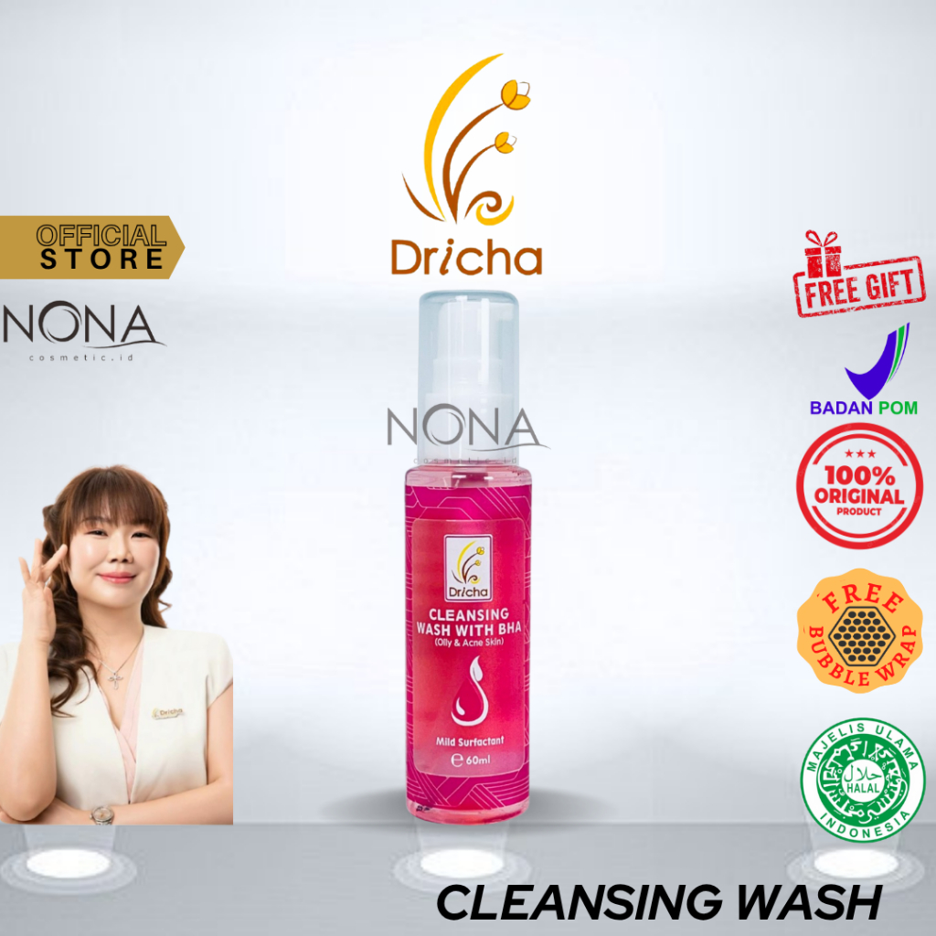 (READY) DRICHA CLEANSING WASH untuk kulit berminyak & berjerawat