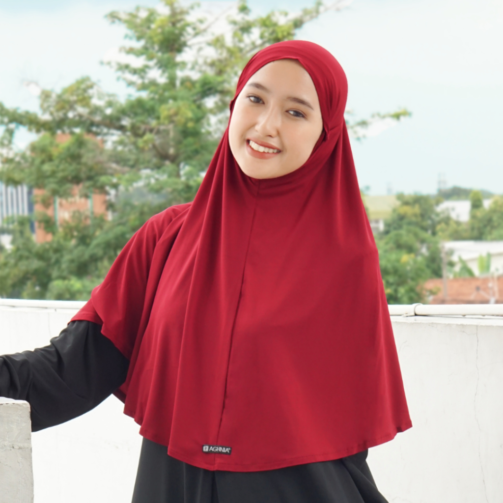 Aghnia Hijab - Kumara Non Pad Tali Lycra Jilbab/Bergo/Kerudung Instan