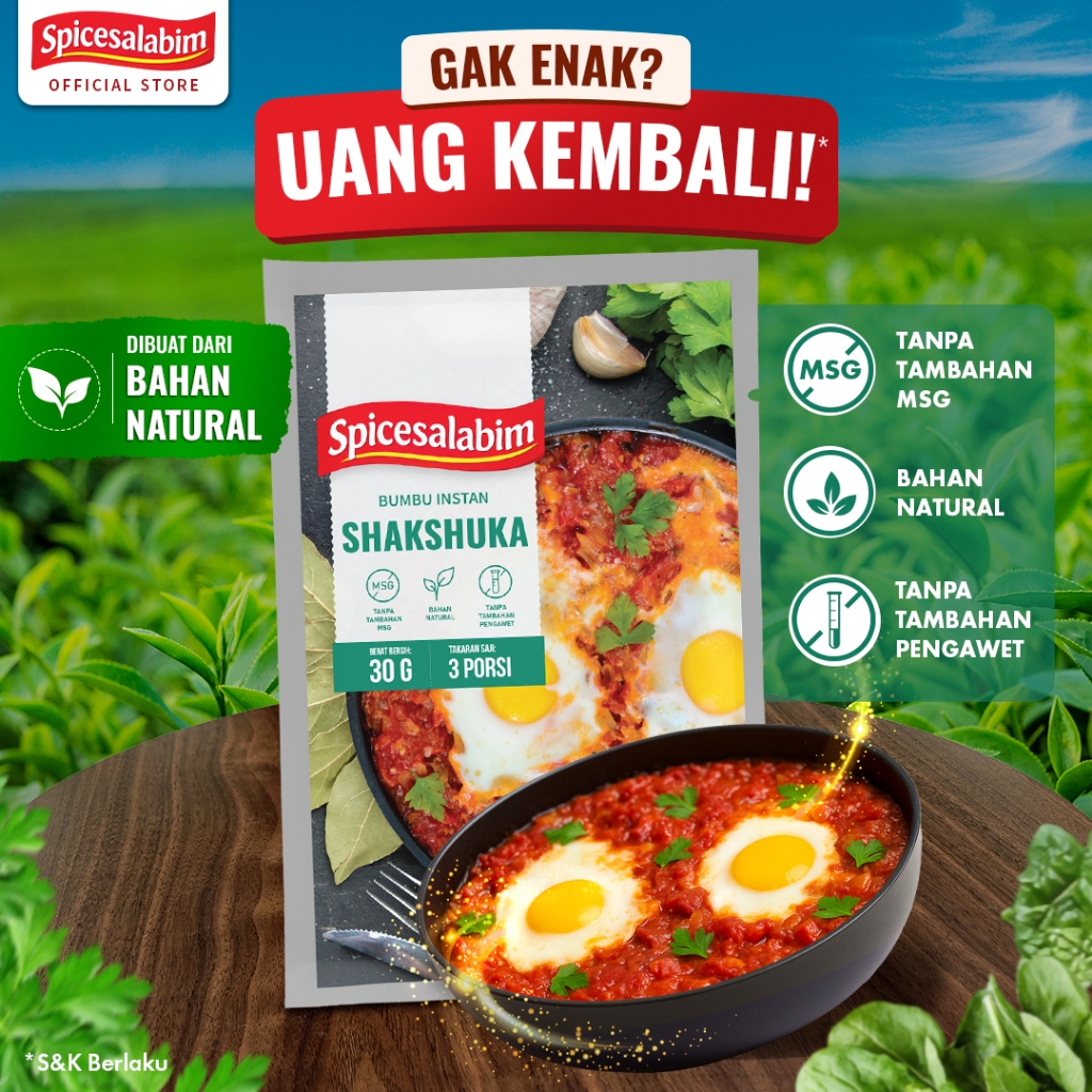 Bumbu Shakshuka Instan - Ajaib, Masak Jadi Mudah & Enak | Spicesalabim