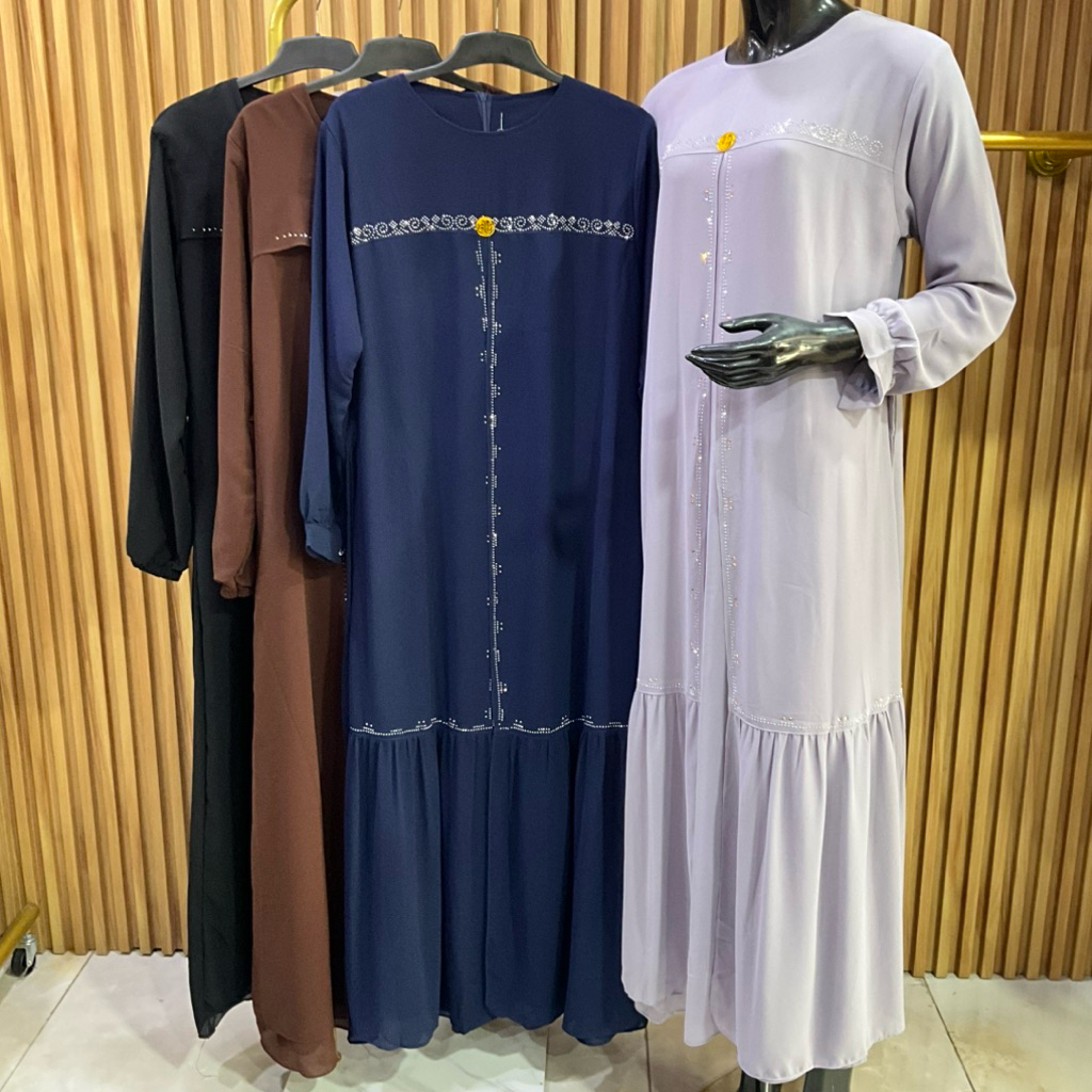 (cetarfashionhits) GAMIS ABAYA PAYET By cetar fashion hits /baju muslim/ gamis payet / abaya ceruty 