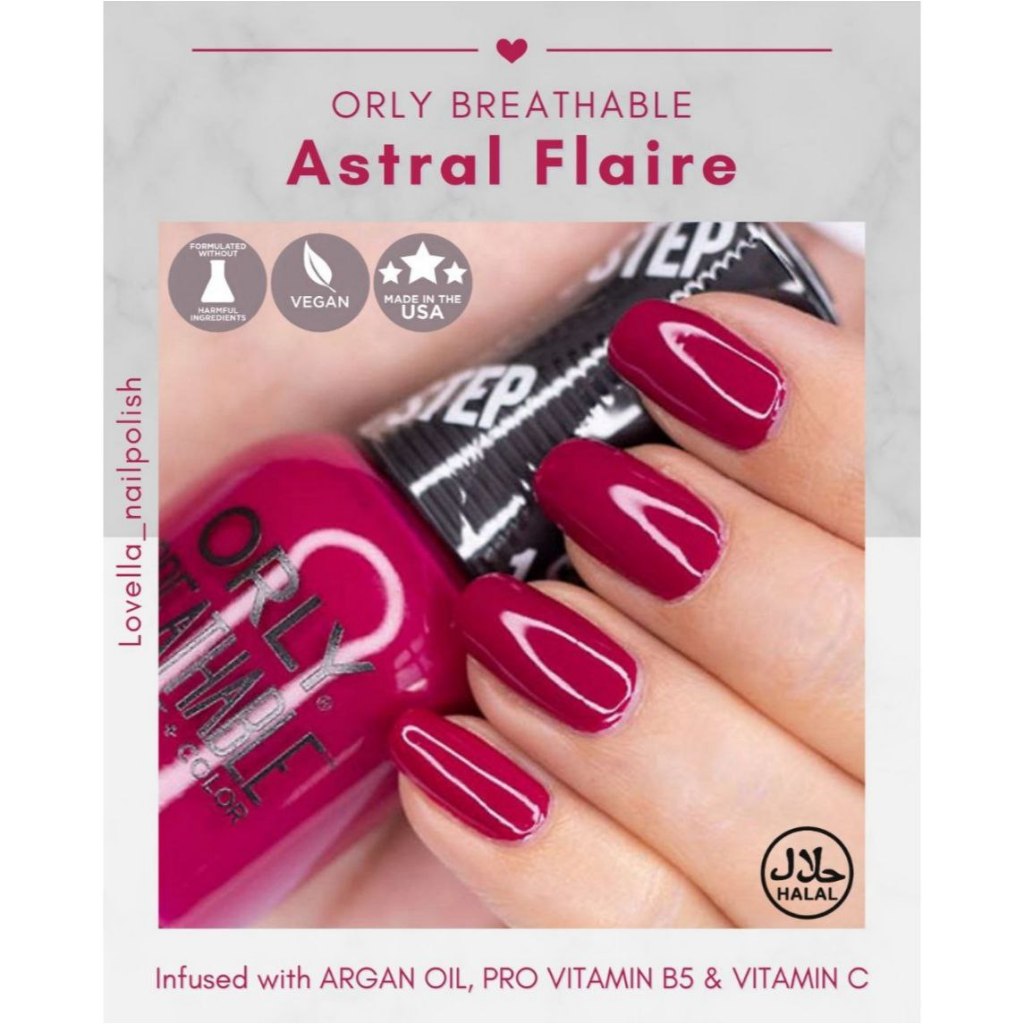 ORLY BREATHABLE - Astral Flaire - Kutek Halal - Halal Nail Polish - Wudhu Friendly Nail Polish ( ORL