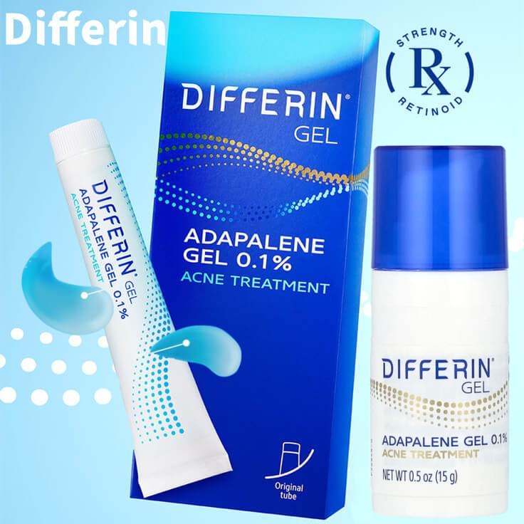 Differin Acne Treatment Gel 15g USA / Differin 0.1% Adapalene Gel Adapalen Cream | Krim Obat Jerawat