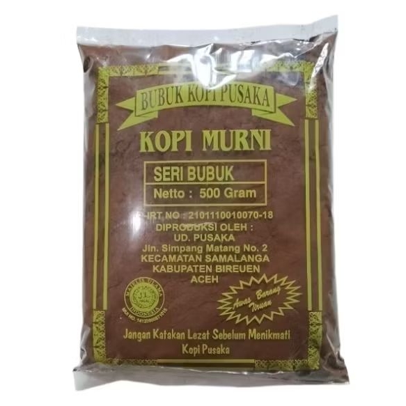Bubuk Kopi Pusaka Kopi Murni Samalanga Aceh