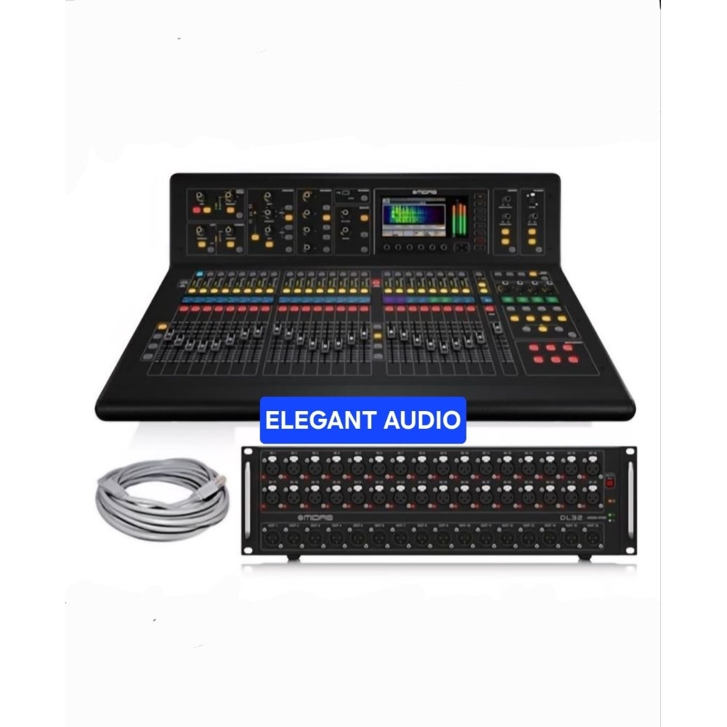 Paket MIDAS M32 Live + Stagebox DL32 + Kabel LAN 75 meter