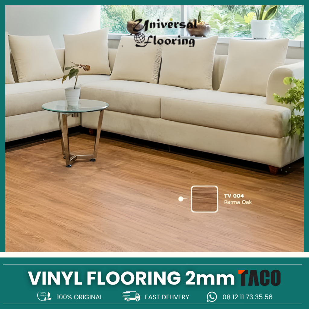 TACO Luxury Vinyl Flooring | Lantai Vinyl Murah by TACO Harga Murah Tebal 2mm