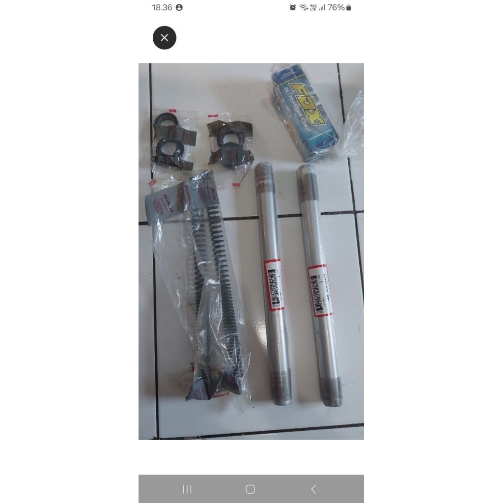 Tabung shock depan beat