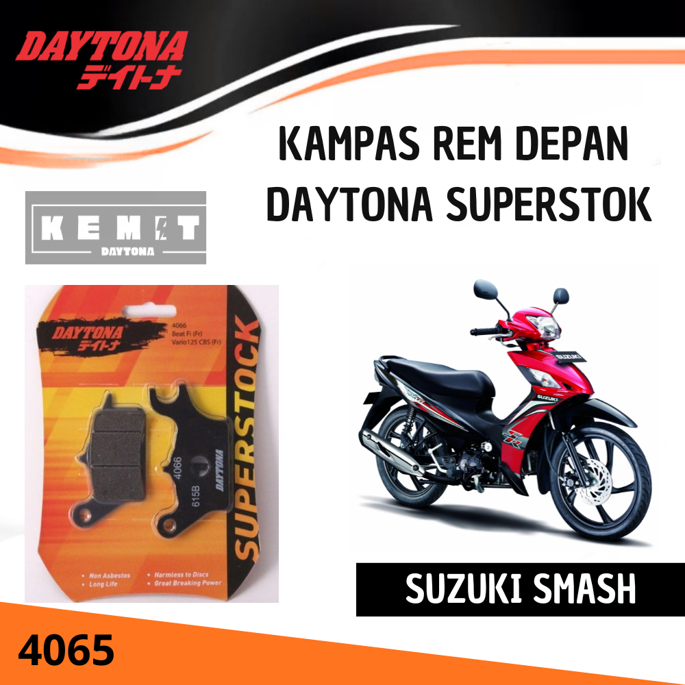 Kampas Rem Daytona Original Suzuki Smash 4065