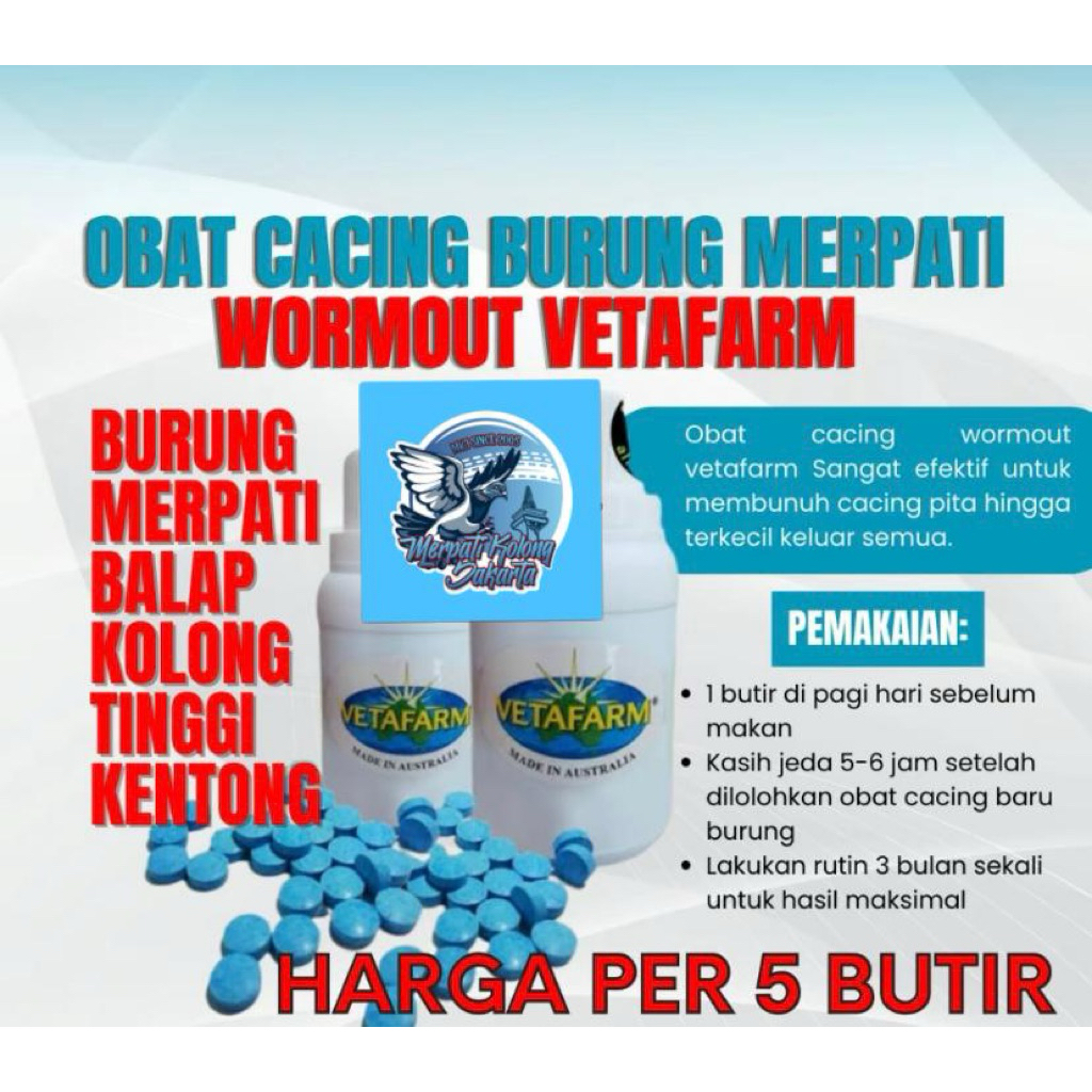 WORMOUT OBAT CACING MERPATI