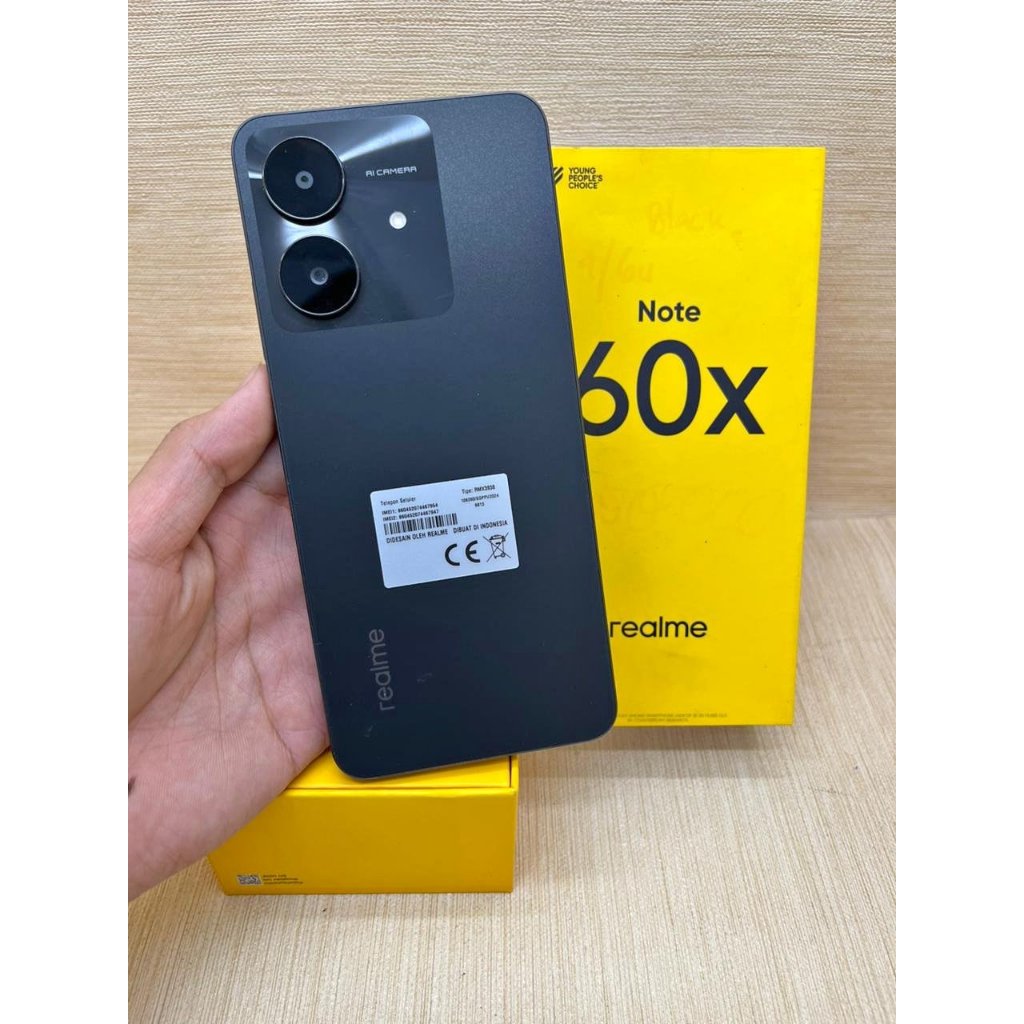 HP Realme Note 60x 4/64 Second Bekas Fullset