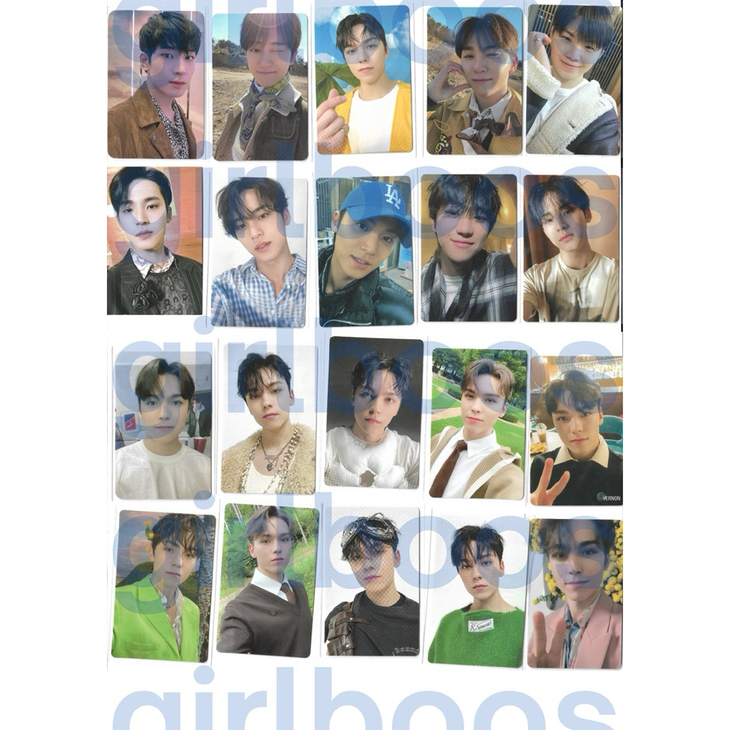PC PHOTOCARD SEVENTEEN SVT VERNON TTT [TAKE-ALL]