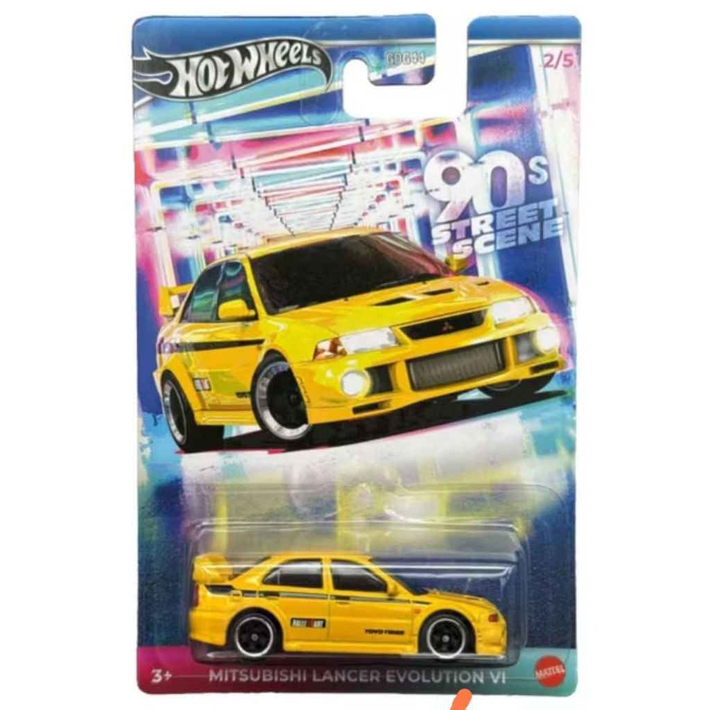hotwheels 90s Lancer Evo kuning