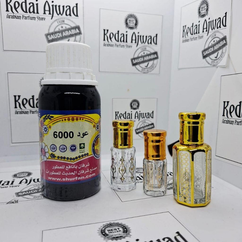 Oud 6000 Shurfan Banafa | Parfum Gaharu Oud 6000 BIBIT MURNI 100 % By Shurfan Banafa