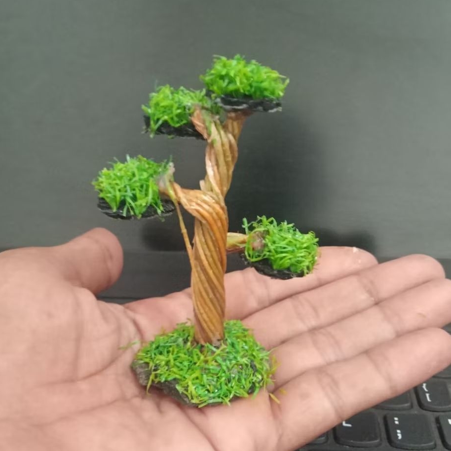 Pohon Bonsai Aquarium Aquascape