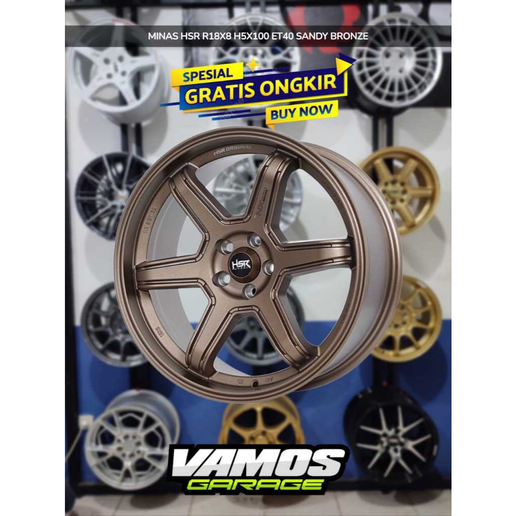 VELG MOBIL RING 18 HSR MINAS LEBAR 8 PCD5X100 PELEK UNTUK ALTIS, CELICA, SIENTA, TOYOTA FT86 DLL