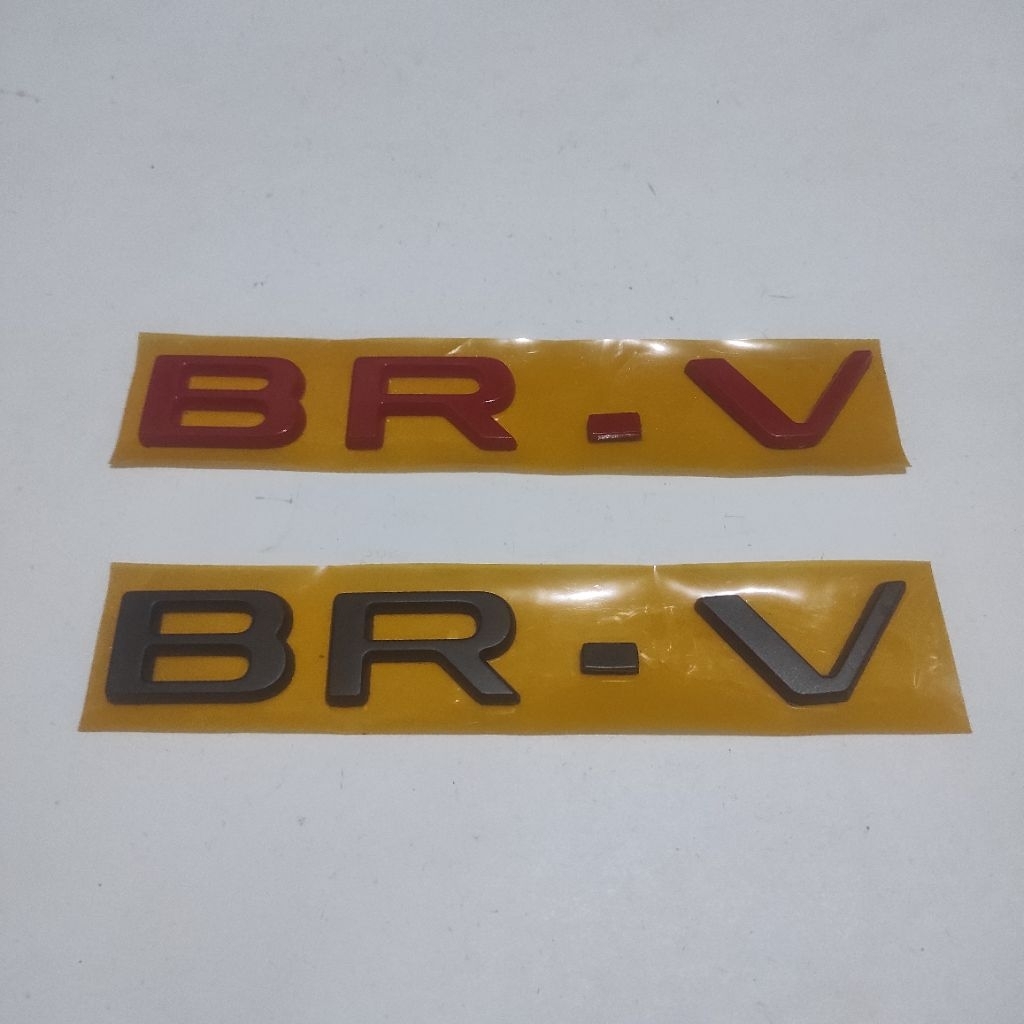 emblem logo BRV hitam merah variasi