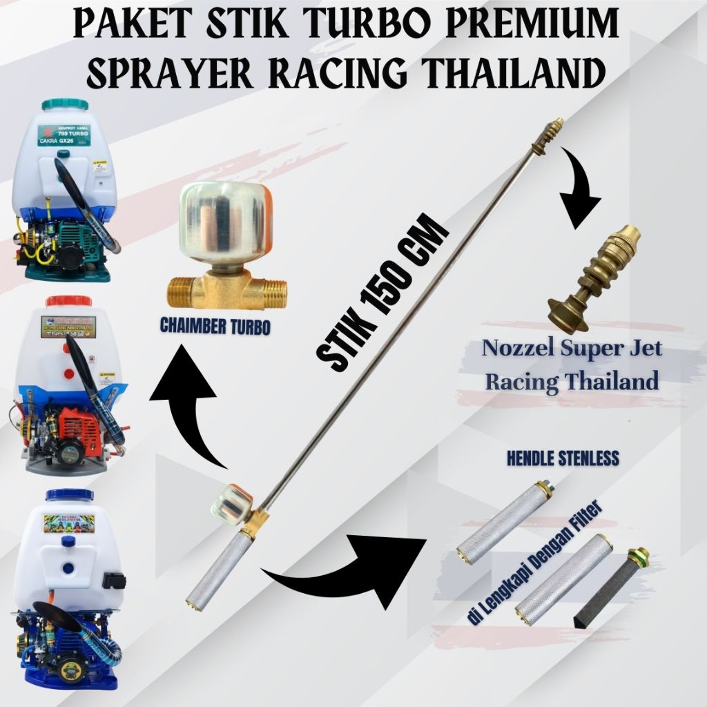STIK TURBO THAILAND / STIK CHEMBER TRUBO THAILAND / STIK RAKITAN TU26 / STIK SPRAYER TU26