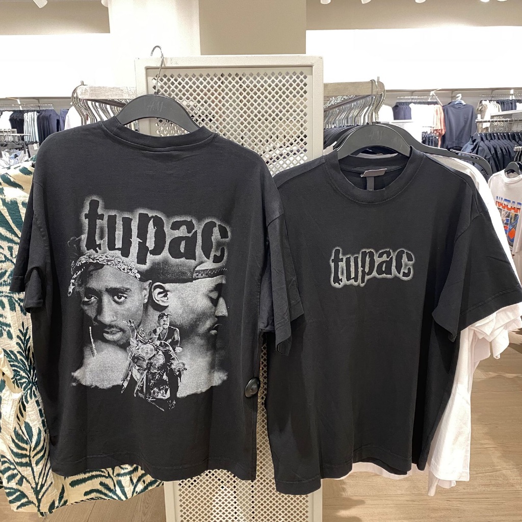 Jastip. Tshirt Oversize H&M X Tupac (MAN)